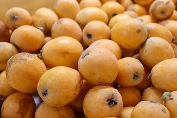 フレッシュな琵琶の実、フルーツ