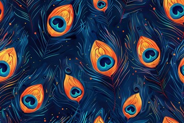 Peacock Paradise A Vibrant Tribute to the Monthly Mayhem Generative AI