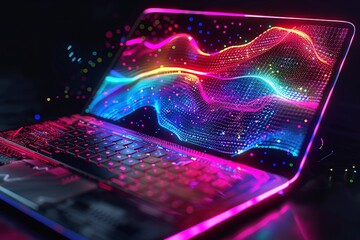 Pink Wave Riding the Surf of Tech Trends Generative AI