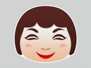 traditional face imoji icon new image