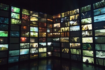 Monthly Movie Night A Visual Experience Generative AI - obrazy, fototapety, plakaty