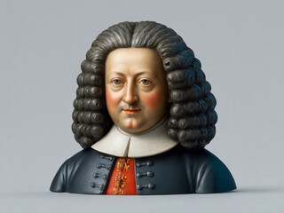 a portrait of Robert Hooke ,mathematician, physicist, engineer, astronomer