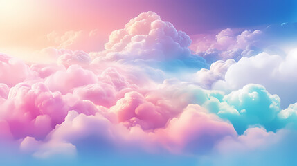Clouds as abstract pink background