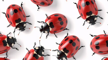 Ladybugs in Love A Pop-Up Art Installation Generative AI
