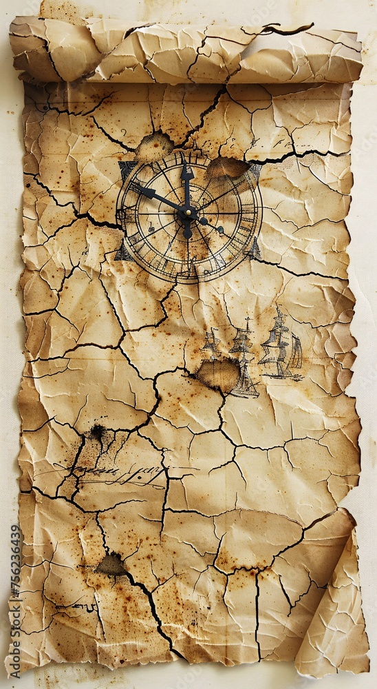 Poster clockwork map of the month a time-tested treasure generative ai