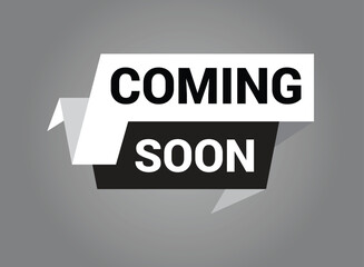 Coming soon banner design templete. Promotion banner coming soon. Vector Illustration.