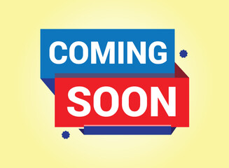 Coming soon banner design templete. Promotion banner coming soon. Vector Illustration.