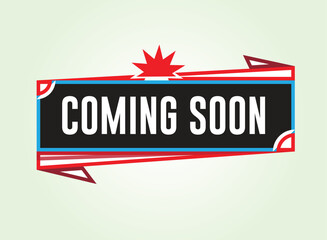 Coming soon banner design templete. Promotion banner coming soon. Vector Illustration.