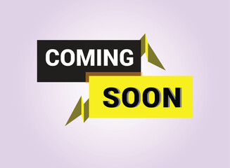 Coming soon banner design templete. Promotion banner coming soon. Vector Illustration.