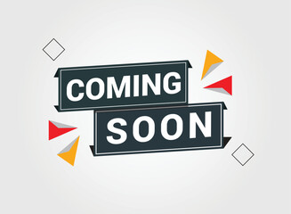 Coming soon banner design templete. Promotion banner coming soon. Vector Illustration.