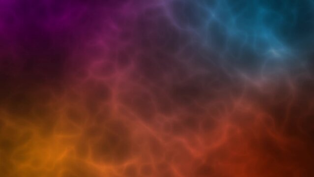 Abstract Background Animation - Ethereal Nebula: A Celestial Journey Through Turquoise Purple and Orange Hues