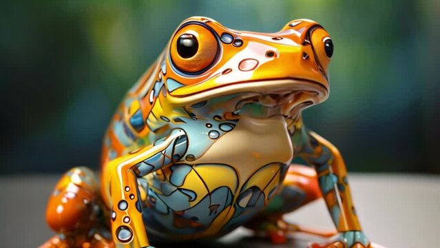 frog in nature Video 4K