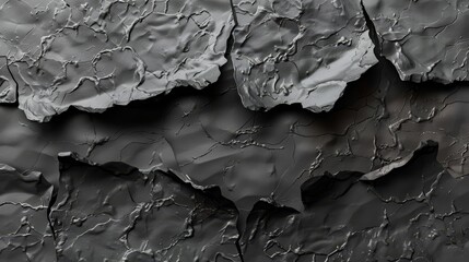 a textured dark grey surface resembling cracked earth, reminiscent of a drought, creating a dramatic and powerful background.