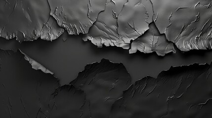 a textured dark grey surface resembling cracked earth, reminiscent of a drought, creating a dramatic and powerful background.