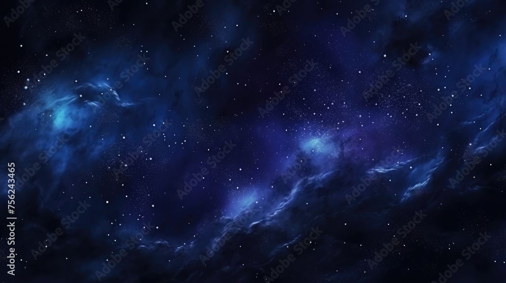 Wall mural a breathtaking view of a celestial nebula set against the vast darkness of deep space, with swirling