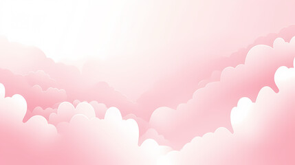 Fantasy pink sparkling cloudscape - obrazy, fototapety, plakaty