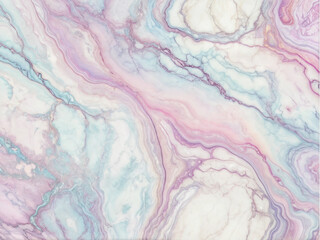 Pastel pink, white, blue colors delicate abstract background with marble texture. Generative AI