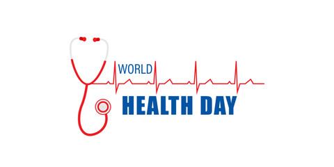 Vector illustration of World Health Day social media feed template