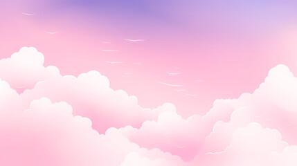 Fototapeta premium Fantasy pink sparkling cloudscape