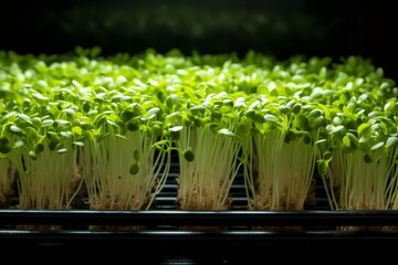 Innovative methods of temperature and humidity control for optimum growth of microgreens