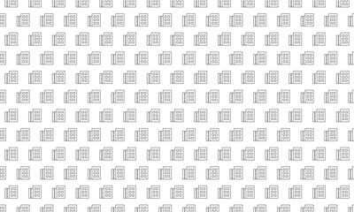 Urban real estate icon pattern on white background. Vector Illustration