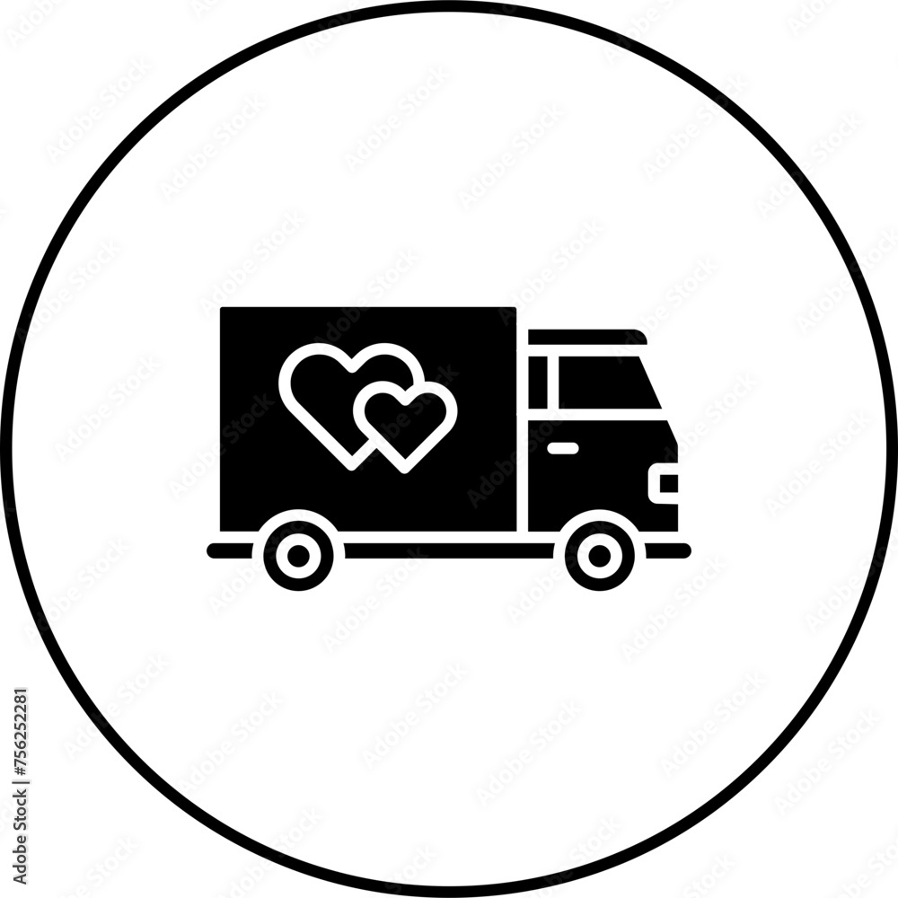 Canvas Prints Delivery Truck Icon