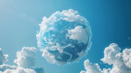 Ethereal Earth A Celestial View of Our Planet Generative AI