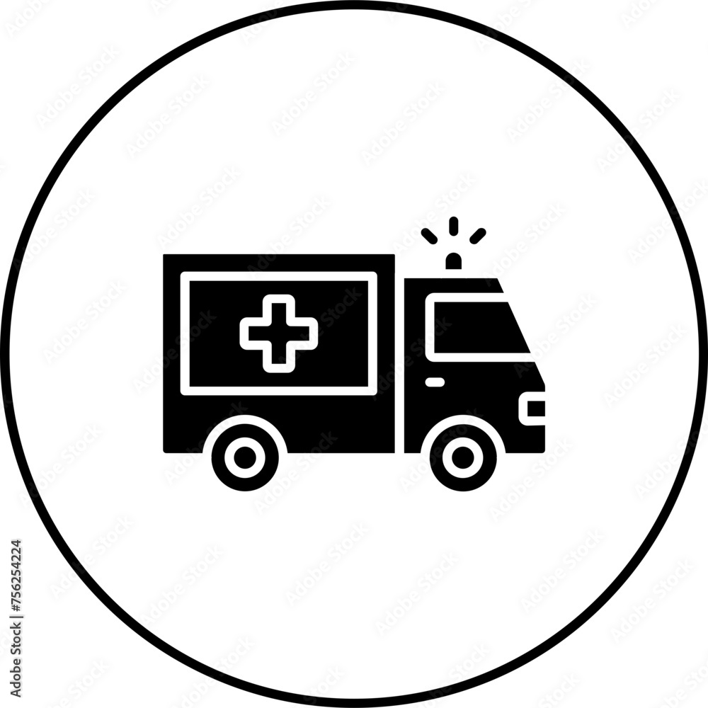 Sticker Ambulance Icon