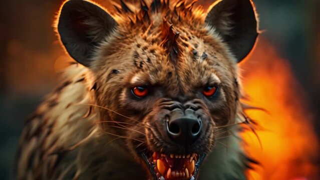 wild hyenas Video 4K