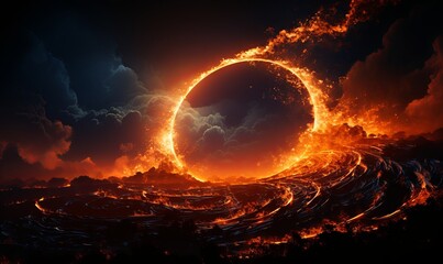 Ring of Fire Over Water