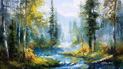 Autumn's Enchanting Embrace Generative AI