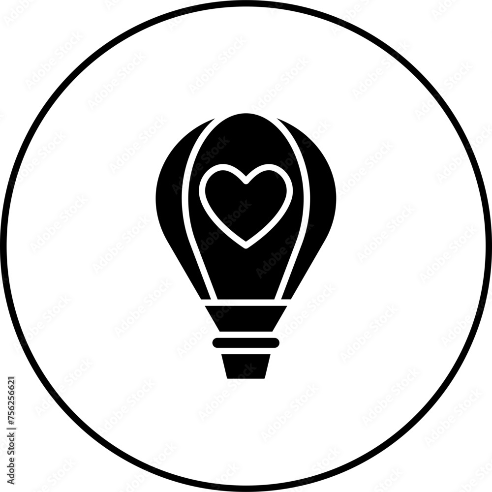 Sticker Hot Air Balloon Icon