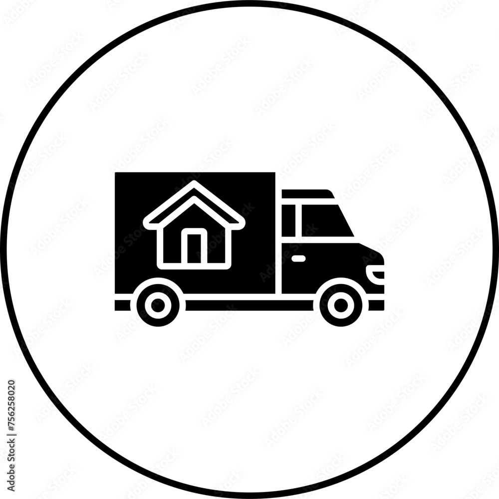 Poster Mover Truck Icon