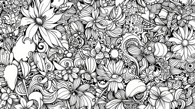 coloring book pages of patterns