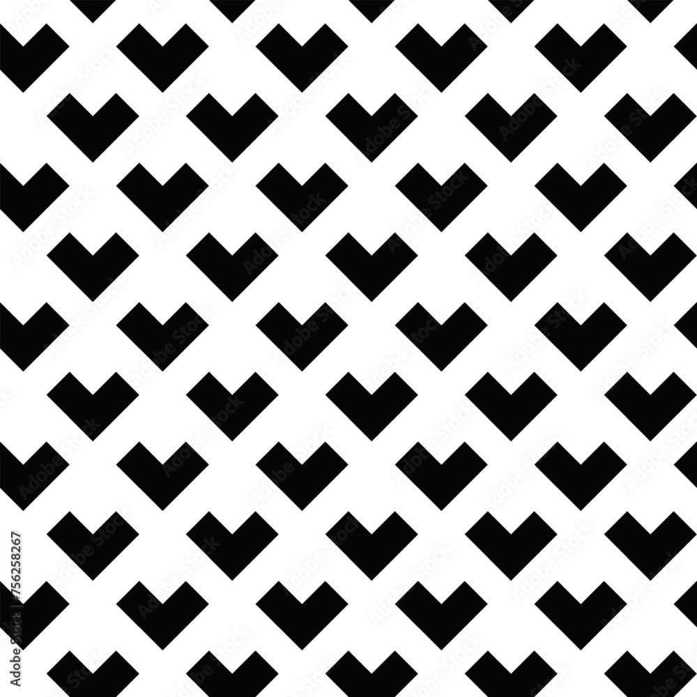 Poster diagonal seamless black and white geometrical pattern background - abstract repetitive vector graphi