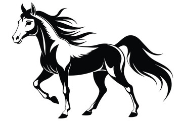 Obraz na płótnie Canvas a vectors art horse icon vector set illustration 9.eps