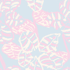 Pastel Abstract Floral Seamless Pattern Design