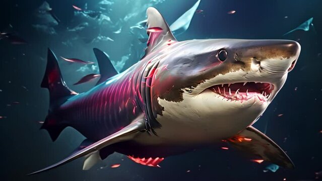 fierce shark Video 4K