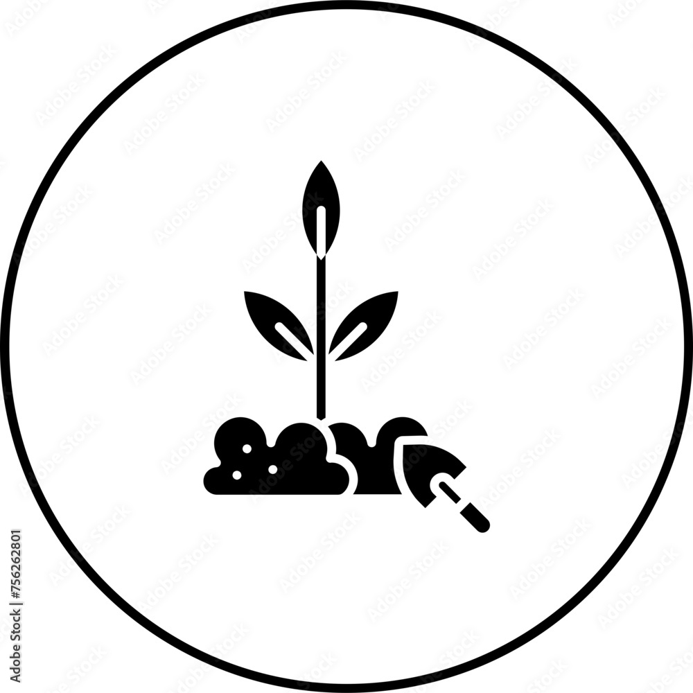 Sticker Planting Icon