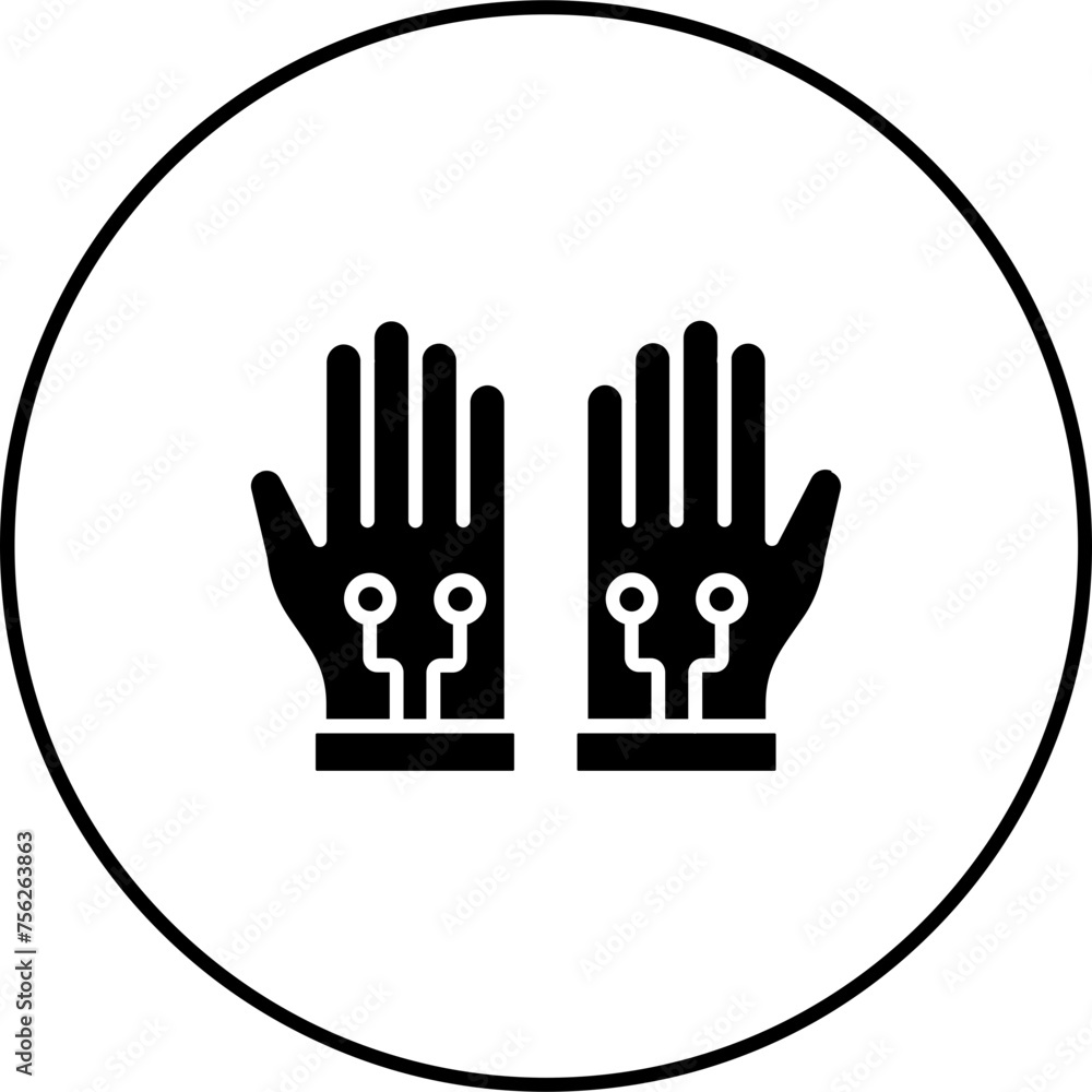 Wall mural Gloves Icon