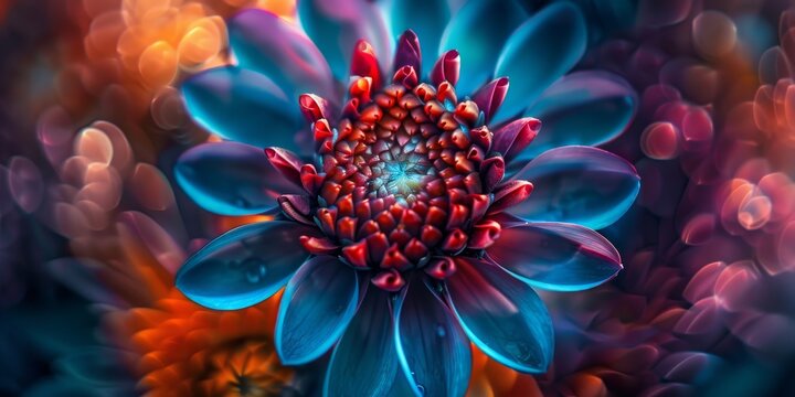 A colorful flower with unusual_colors