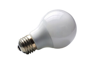 Realistic light bulb isolated on transparent background.