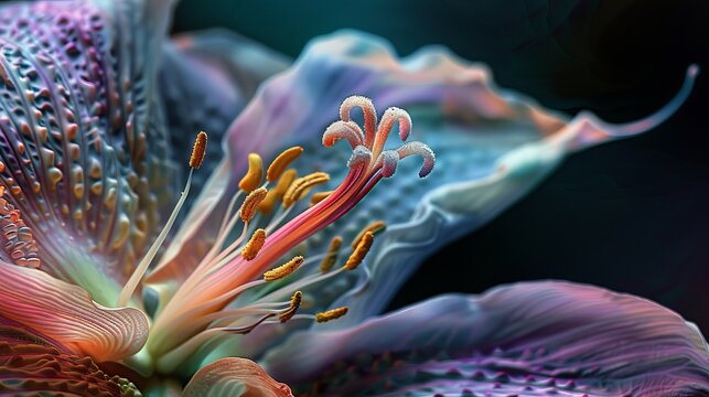 A colorful flower with unusual_colors
