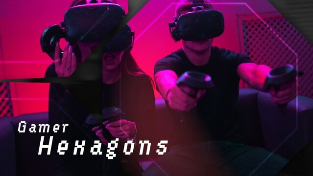 Dynamic Digital Glitch Gaming Slideshow Intro Opener