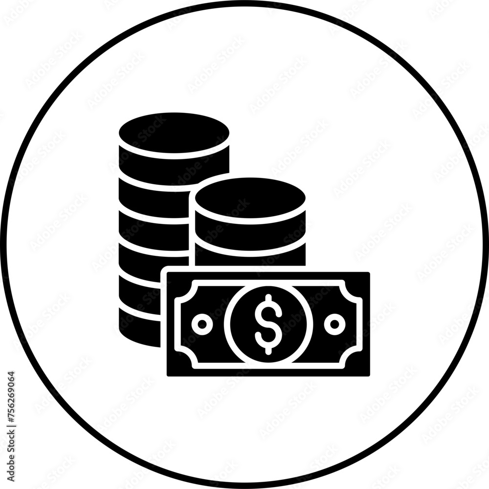 Sticker Money Icon