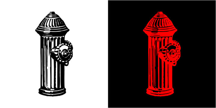 fire hydrant vector illustration