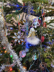 detail of christmas tree