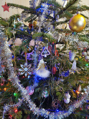 detail of christmas tree