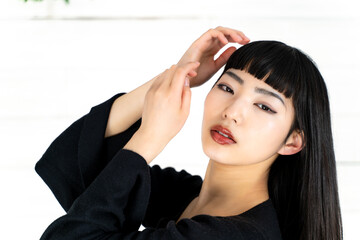 Naklejka premium ファッションモデル
