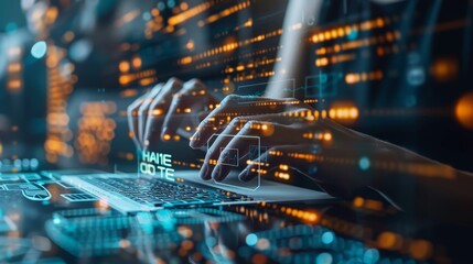 Generate an image envisioning the future of banking